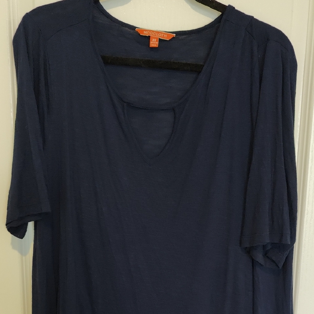 ModCloth Women's Navy Top, 2x